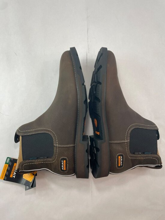Ariat Groundbreaker Chelsea H2O Steel Toe Work Boots Dark Brown Size 14 EE Wide main image 9